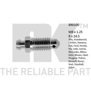 Breather Screw / Valve NK 890100
