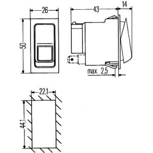 Switch HELLA 6RH 007 832-411