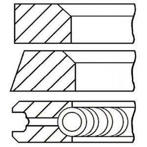 Комплект поршневых колец GOETZE ENGINE 08-405211-00