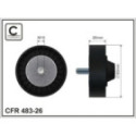 Deflection/Guide Pulley, V-ribbed belt CAFFARO 483-26