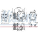 Компрессор, кондиционер NISSENS 89235