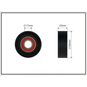Tensioner Pulley, V-ribbed belt CAFFARO 08-97