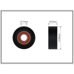 Tensioner Pulley, V-ribbed belt CAFFARO 111-00