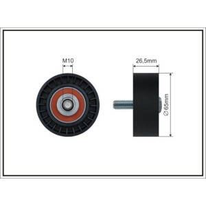 Tensioner Pulley, V-ribbed belt CAFFARO 13-99