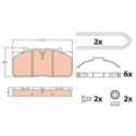 Brake Pad Set, disc brake TRW GDB5069