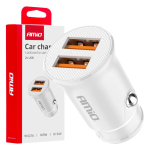 USB laadija 2xUSB-A 2.1A 12/24V Amio