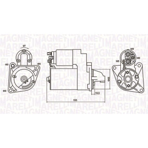 Käynnistinmoottori MAGNETI MARELLI 063721053010