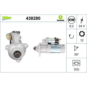 Käynnistinmoottori VALEO 438280