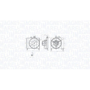 Fan, engine cooling MAGNETI MARELLI 069422873010