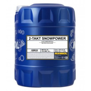 Ainutlaatuinen synteettinen moottoriöljy 2-tahtimoottoreille MANNOL 2-Takt Snowpower 20L