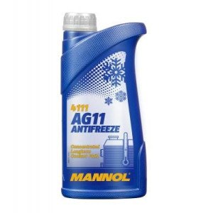 Охлаждающая жидкость MANNOL AG11 Antifreeze 1L, концентрат синий