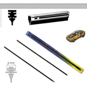 kumm klaasipuhasti 9422 600mm 6,5mm 2tk SCT