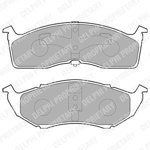 Brake Pad Set, disc brake BRP LP1531