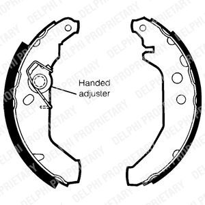 Brake Shoe Set BRP LS1435