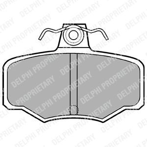 Комплект тормозных колодок, дисковый тормоз BRP LP617