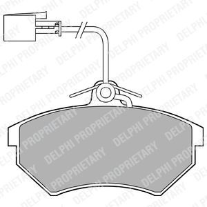 Brake Pad Set, disc brake BRP LP1412