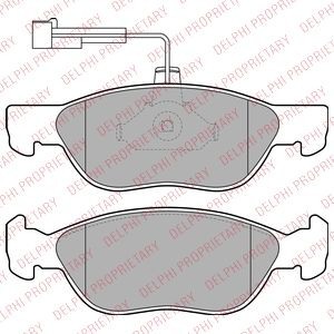Brake Pad Set, disc brake BRP LP1586