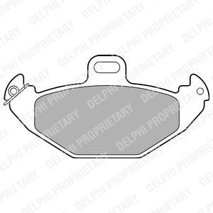 Комплект тормозных колодок, дисковый тормоз BRP LP1252