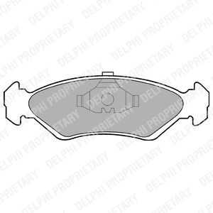 Brake Pad Set, disc brake BRP LP591
