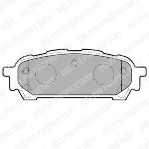 Brake Pad Set, disc brake BRP LP1822