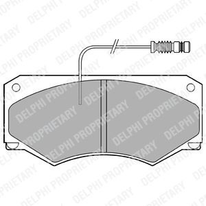 Brake Pad Set, disc brake BRP LP698