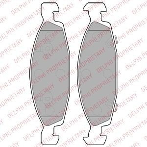 Brake Pad Set, disc brake BRP LP1557