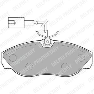Brake Pad Set, disc brake BRP LP1748