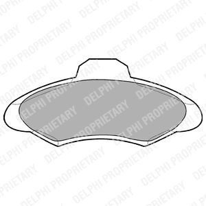 Brake Pad Set, disc brake BRP LP673
