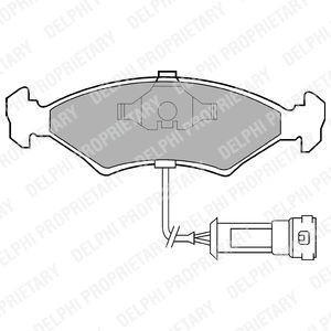 Brake Pad Set, disc brake BRP LP255