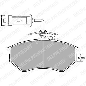 Brake Pad Set, disc brake BRP LP901