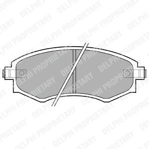 Brake Pad Set, disc brake BRP LP606