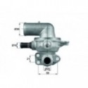 Thermostat, coolant BEHR TI 135 80D