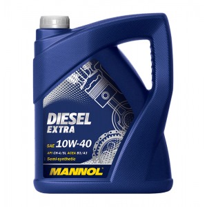 Poolsünteetiline mootoriõli MANNOL Diesel Extra 10W40 5L