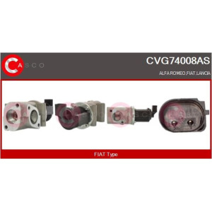 Venttiili, pakokaasun kierrätys CASCO CVG74008AS