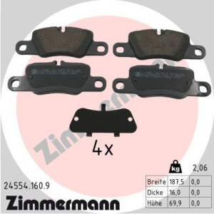 Piduriklotsi komplekt,ketaspidur ZIMMERMANN 24554.160.9