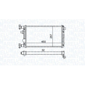 Radiaator,mootorijahutus MAGNETI MARELLI 350213191300