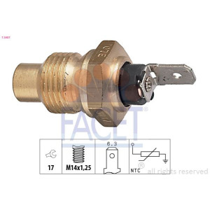 Sensor, coolant temperature FACET 7.3007