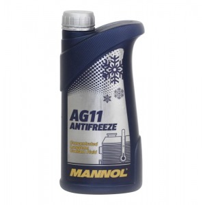 Охлаждающая жидкость MANNOL AG11 Antifreeze 1L, концентрат синий