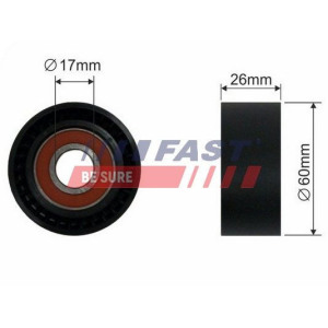 Tensioner Pulley, V-ribbed belt FAST FT44535