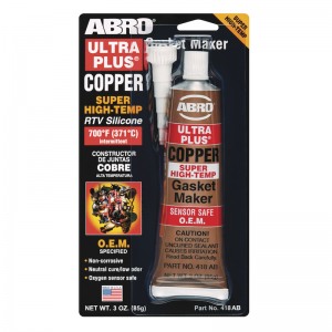 ABRO 418-AB Ultra Plus Copper RTV Silicone Gasket Maker 85g