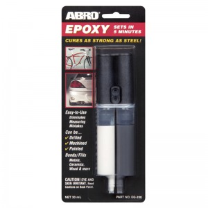 ABRO EG-330 Epoksiidliim pritsis, hall 30ml