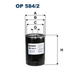 Oil Filter FILTRON OP 584/2