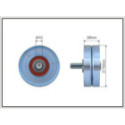 Deflection/Guide Pulley, V-ribbed belt CAFFARO 11-60