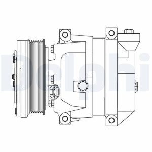 Compressor, air conditioning DELPHI CS10095-12B1