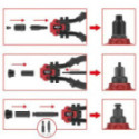 Комплект заклепочных щипцов KS TOOLS 150.9805