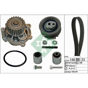 Vesipumppu + jakohihnasarja Schaeffler INA 530 0445 32