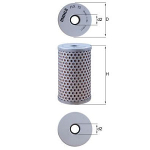 Hydraulic Filter, steering MAHLE HX 15