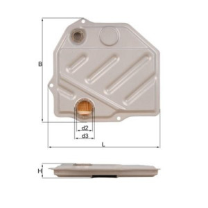 Hydrauliikkasuodatin, automaattivaihteisto MAHLE HX 46