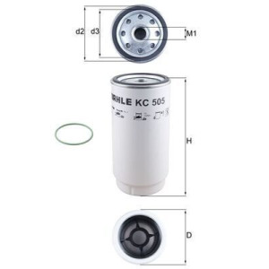 Polttoainesuodatin MAHLE KC 505D