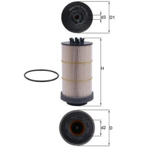 Polttoainesuodatin MAHLE KX 80/1D